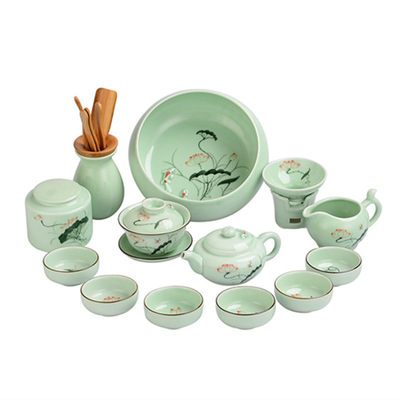 青韵流转，匠心手绘 景德镇青瓷茶具家用优选与品鉴指南